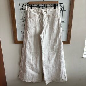 Anthro l Pilcro Wide Leg Crop Pants